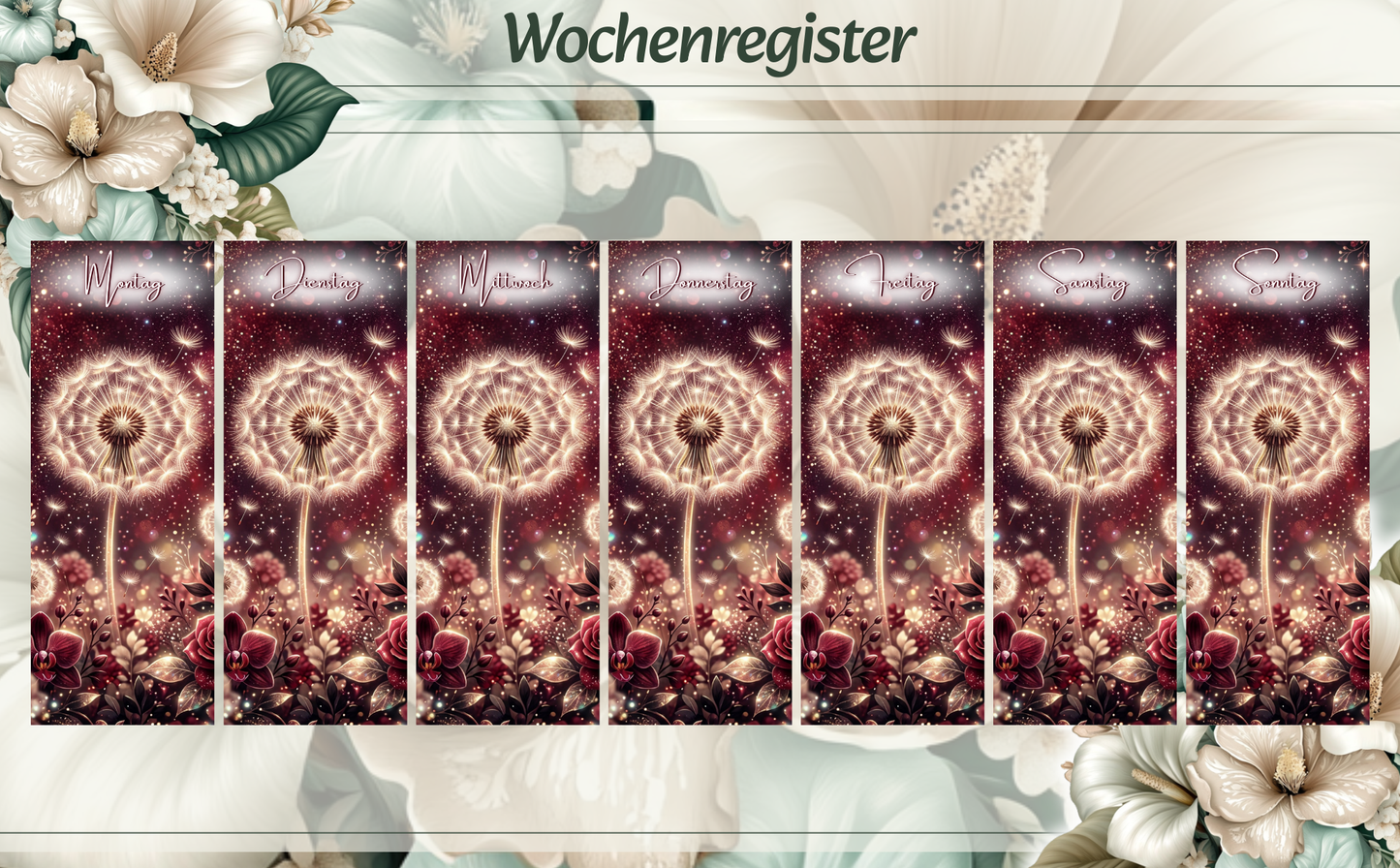 Wochenregister Pusteblume