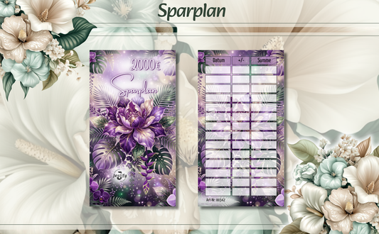 2000er Sparplan Lila Blume