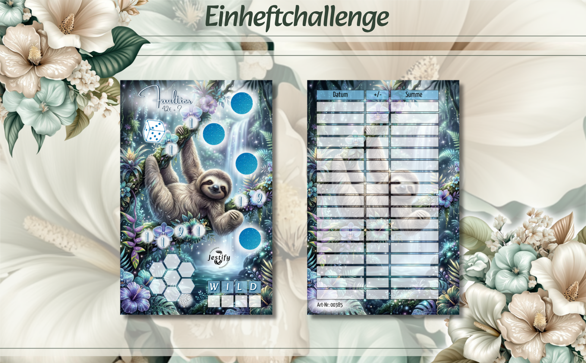 Einheft Faultier