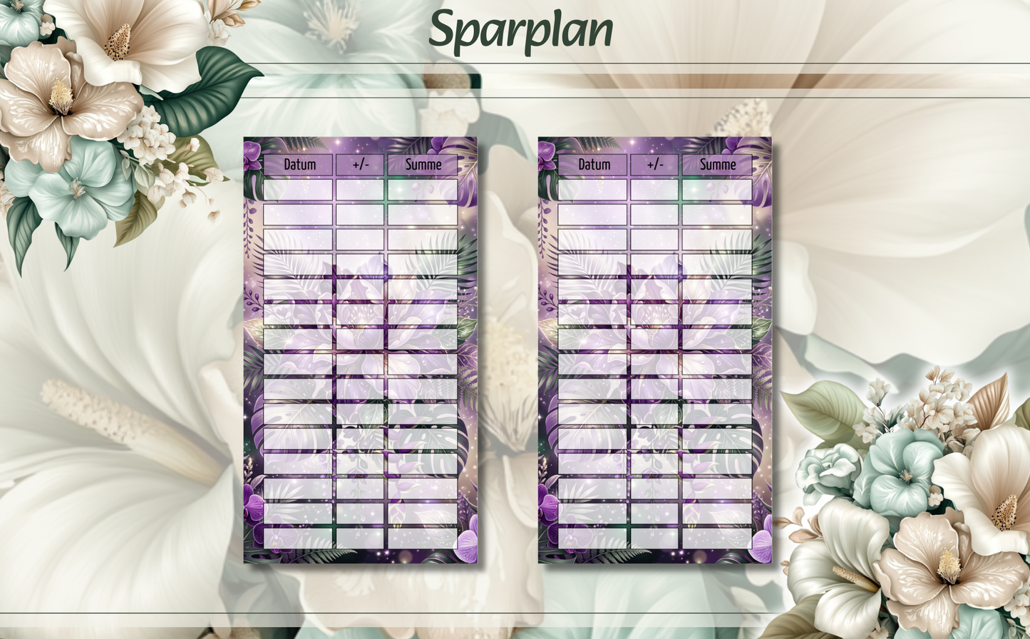 2000er Sparplan Lila Blume