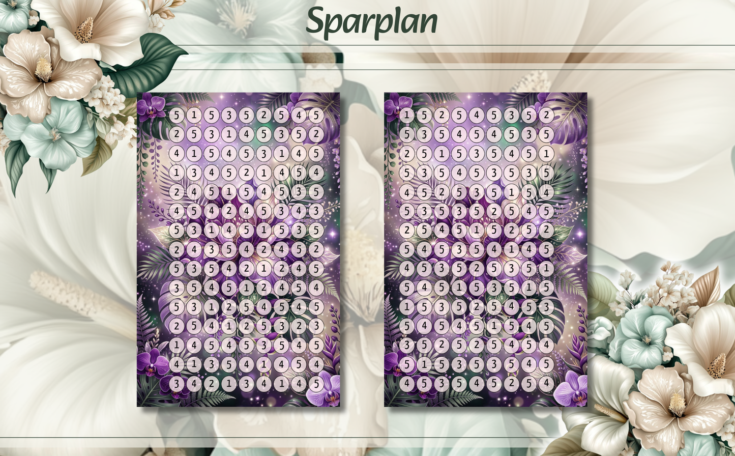 2000er Sparplan Lila Blume