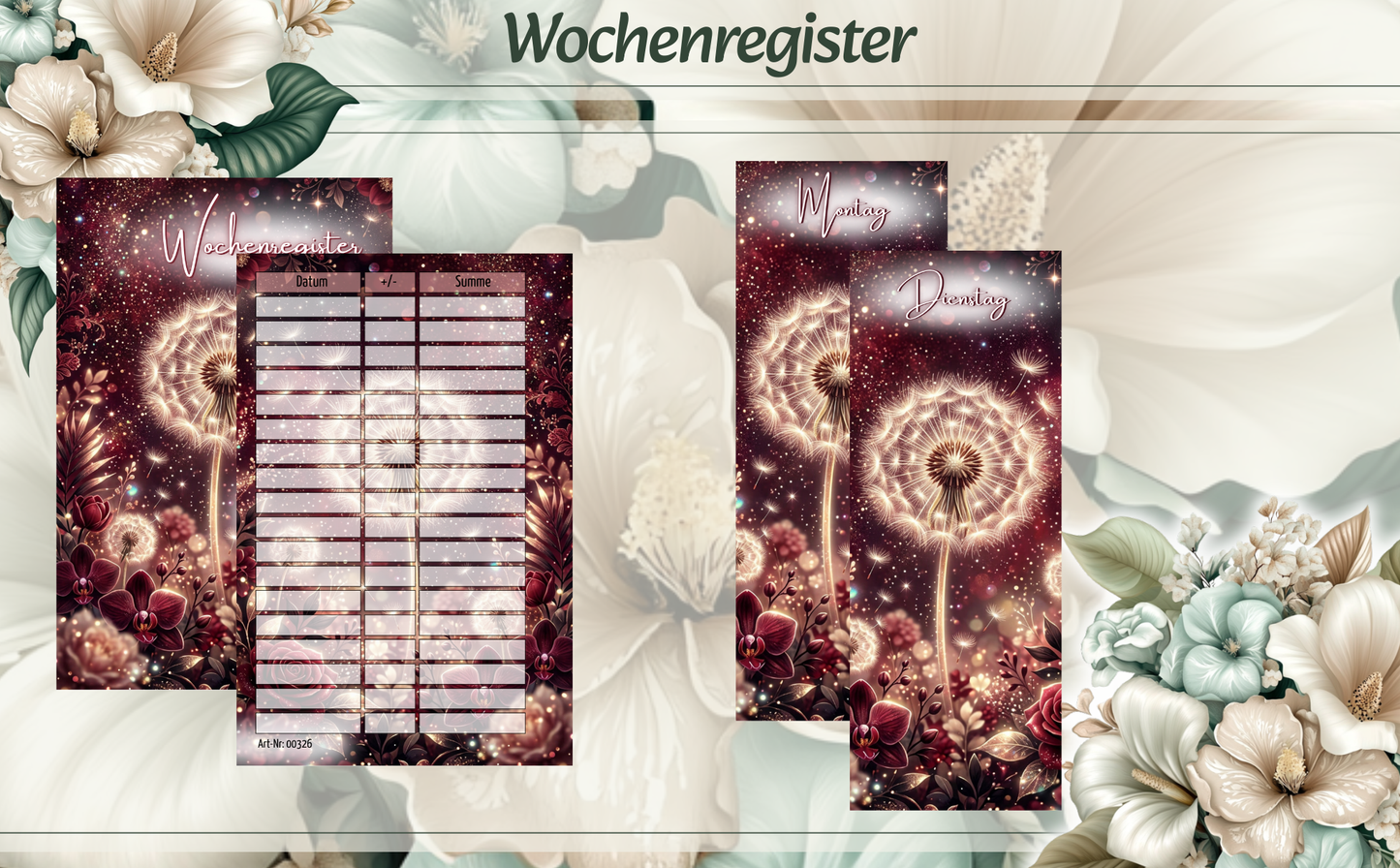 Wochenregister Pusteblume