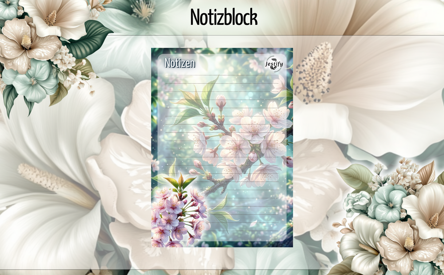 Notizblock Kirschblüte
