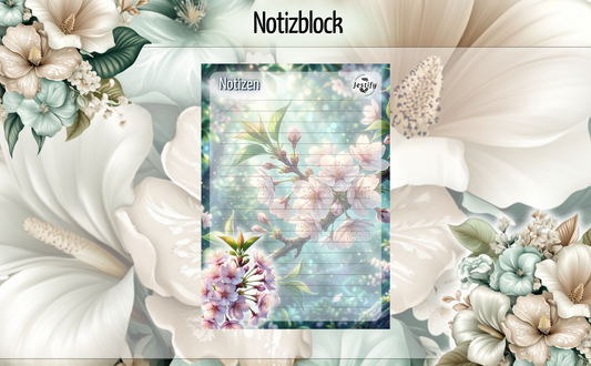 Notizblock Kirschblüte