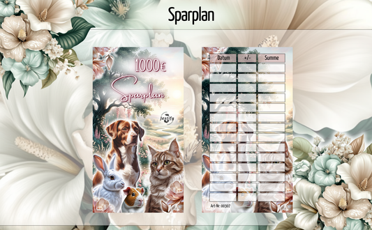 1000 Sparplan Haustiere