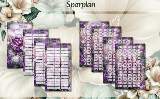 2000er Sparplan Lila Blume