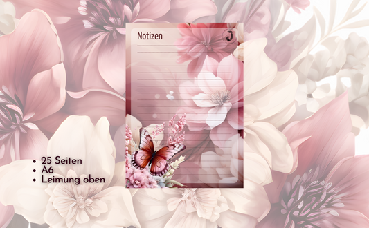 Notizblock Blumen