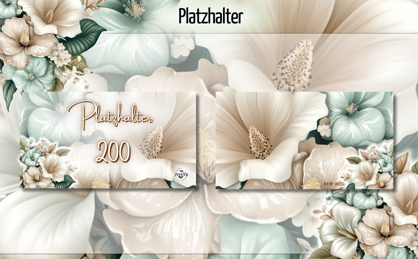 Platzhalter 3er Set Soft Bloom