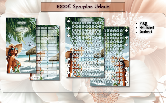 1000€ Sparplan Urlaub
